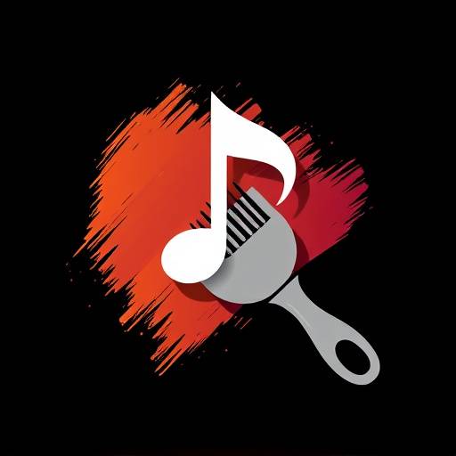 Icon for Arts and Entertainment category - a paint brush and musical note