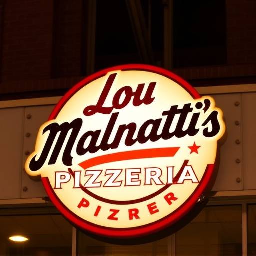 Photograph of Lou Malnati's Pizzeria logo